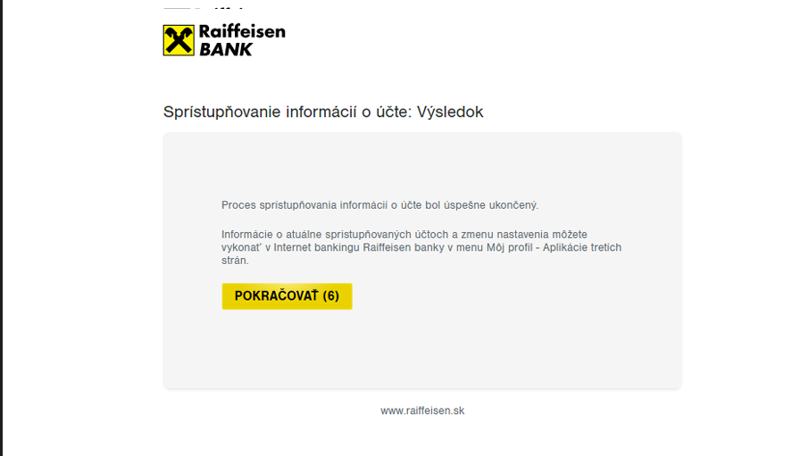 Raiffeisen úspešné overenie